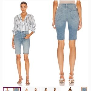 MOTHER The Tomcat Bermuda Jean Shorts